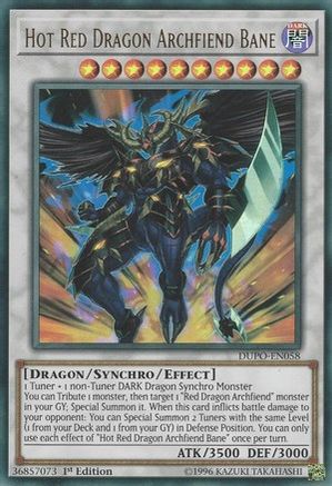 Hot Red Dragon Archfiend Bane (DUPO-EN058) - Duel Power 1st Edition