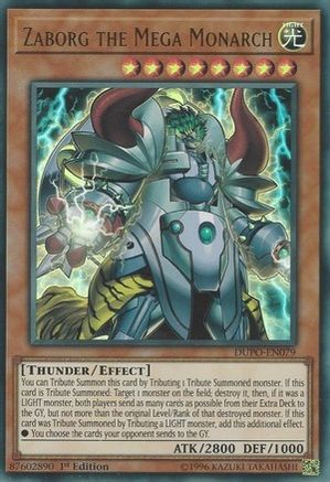 Zaborg the Mega Monarch (DUPO-EN079) - Duel Power 1st Edition