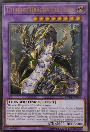 Thunder Dragon Colossus (UTR) (OP10-EN001) - OTS Tournament Pack 10 Unlimited