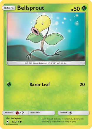 Bellsprout 13/214 - Unbroken Bonds Reverse Holofoil