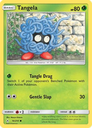 Tangela 16/214 - Unbroken Bonds Reverse Holofoil