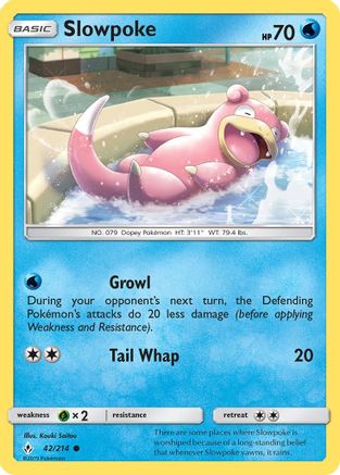 Slowpoke 42/214 - SM  Unbroken Bonds
