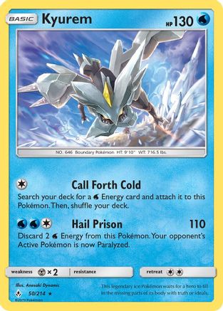 Kyurem 50/214 - Unbroken Bonds Holofoil