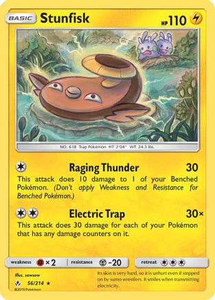 Stunfisk 56/214 - SM  Unbroken Bonds Reverse Holofoil