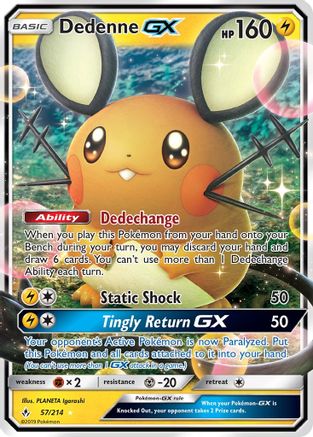 Dedenne GX 57/214 - SM  Unbroken Bonds Holofoil