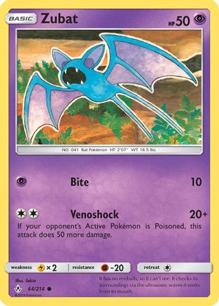 Zubat 64/214 - SM  Unbroken Bonds