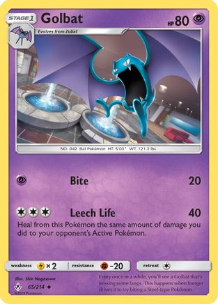 Golbat 65/214 - Unbroken Bonds Reverse Holofoil