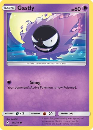 Gastly 68/214 - Unbroken Bonds