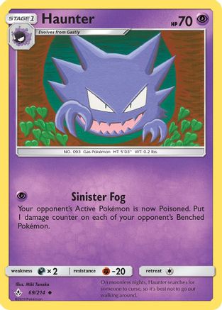 Haunter 69/214 - Unbroken Bonds Reverse Holofoil