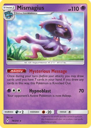 Mismagius 78/214 - Unbroken Bonds