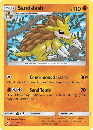 Sandslash 84/214 - Unbroken Bonds