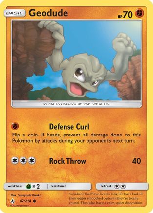 Geodude 87/214 - SM  Unbroken Bonds