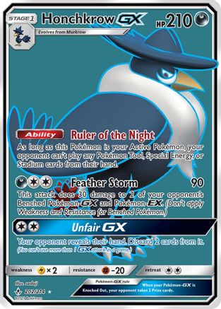 Honchkrow-GX 202/214 - Unbroken Bonds Holofoil