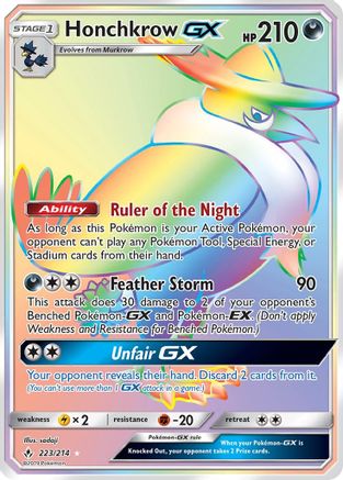 Honchkrow-GX 223/214 - Unbroken Bonds Holofoil