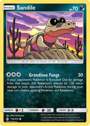 Sandile (114) 114/214 - SM  Unbroken Bonds