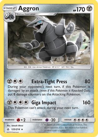 Aggron - 125/214 - SM  Unbroken Bonds