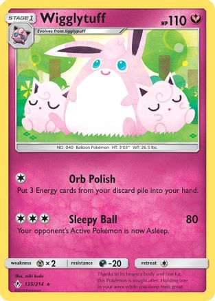 Wigglytuff 135/214 - SM  Unbroken Bonds