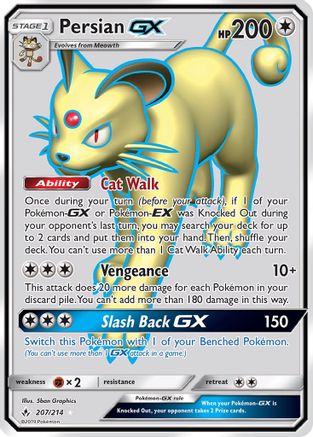 Persian-GX 207/214 - Unbroken Bonds Holofoil