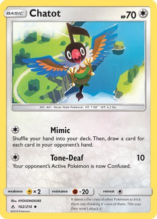 Chatot 162/214 - SM  Unbroken Bonds