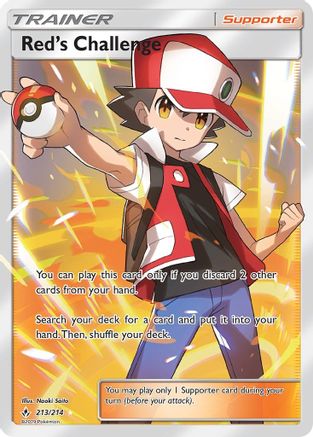 Red's Challenge (Full Art) 213/214 - Unbroken Bonds Holofoil