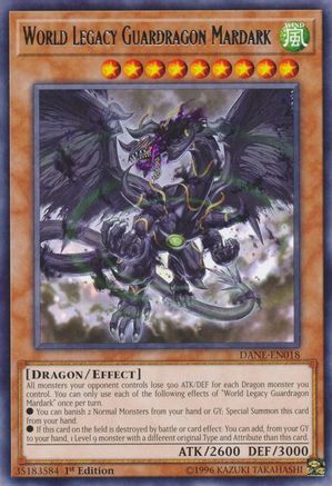 World Legacy Guardragon Mardark (DANE-EN018) - Dark Neostorm 1st Edition