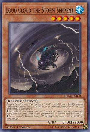 Loud Cloud the Storm Serpent (DANE-EN022) - Dark Neostorm 1st Edition