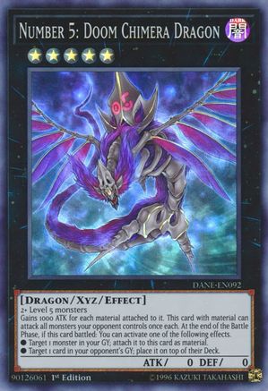 Number 5: Doom Chimera Dragon (DANE-EN092) - Dark Neostorm 1st Edition
