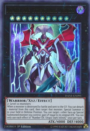 Number XX: Utopic Dark Infinity (DANE-EN093) - Dark Neostorm 1st Edition