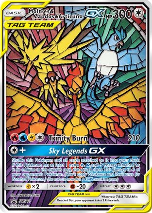 Moltres & Zapdos & Articuno-GX SM210/248 - SM Black Star Promos Holofoil