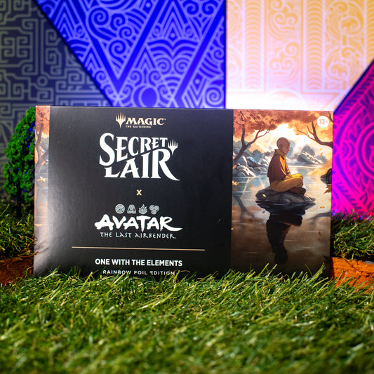 MTG Secret Lair x Avatar the Last Airbender One with the Elements Rainbow Foil Edition