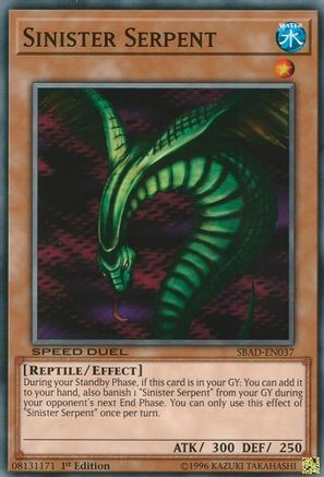 Sinister Serpent (SBAD-EN037) - Speed Duel: Attack from the Deep 1st Edition