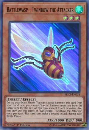 Battlewasp - Twinbow the Attacker (BLHR-EN034) - Battles of Legend: Hero's Revenge 1st Edition