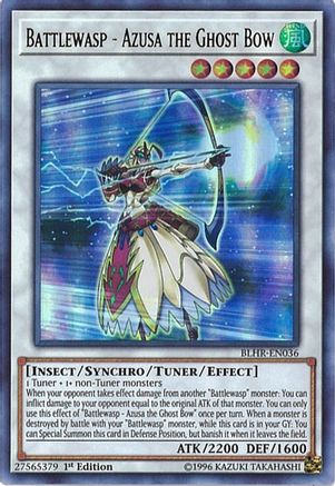 Battlewasp - Azusa the Ghost Bow (BLHR-EN036) - Battles of Legend: Hero's Revenge 1st Edition