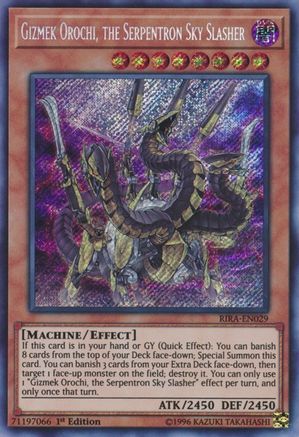 Gizmek Orochi, the Serpentron Sky Slasher (RIRA-EN029) - Rising Rampage 1st Edition