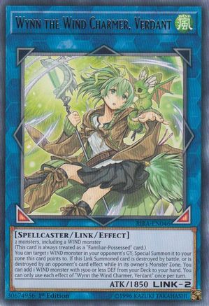 Wynn the Wind Charmer, Verdant (RIRA-EN046) - Rising Rampage 1st Edition