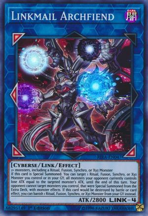 Linkmail Archfiend (RIRA-EN047) - Rising Rampage 1st Edition