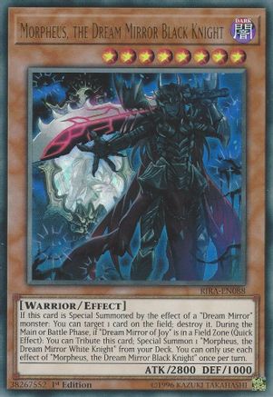 Morpheus, the Dream Mirror Black Knight (RIRA-EN088) - Rising Rampage 1st Edition