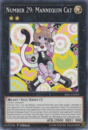 Number 29: Mannequin Cat (RIRA-EN093) - Rising Rampage 1st Edition