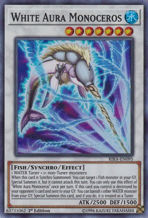 White Aura Monoceros (RIRA-EN095) - Rising Rampage 1st Edition