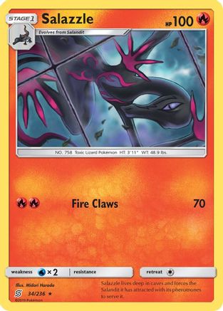 Salazzle 34/236 - Unified Minds Reverse Holofoil