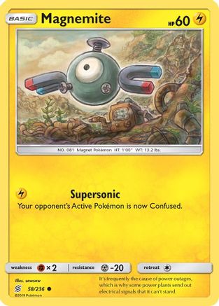 Magnemite 58/236 - SM  Unified Minds Reverse Holofoil
