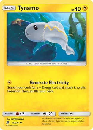 Tynamo (64) 64/236 - SM  Unified Minds Reverse Holofoil