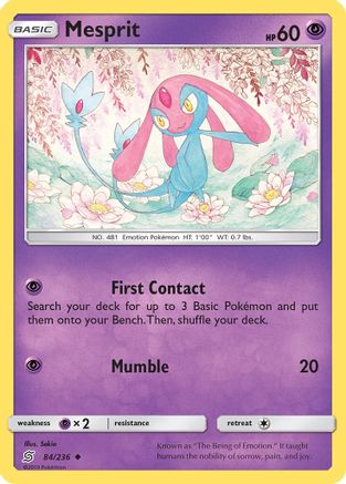 Mesprit 84/236 - SM  Unified Minds Reverse Holofoil