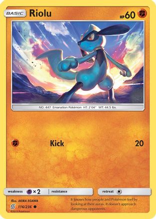 Riolu (116) 116/236 - SM  Unified Minds
