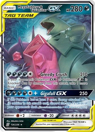 Mega Sableye & Tyranitar GX 126/236 - SM  Unified Minds Holofoil