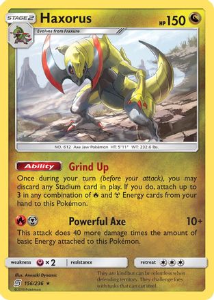 Haxorus 156/236 - Unified Minds Reverse Holofoil