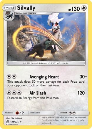 Silvally 184/236 - Unified Minds Holofoil