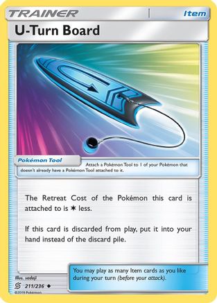 U-Turn Board 211/236 - SM  Unified Minds Reverse Holofoil