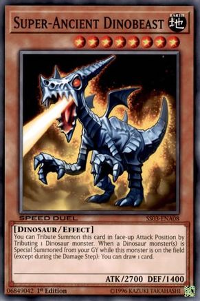 Super-Ancient Dinobeast (SS03-ENA08) - Speed Duel Decks: Ultimate Predators 1st Edition