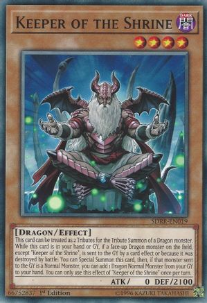 Keeper of the Shrine (SDRR-EN019) - Structure Deck: Rokket Revolt 1st Edition